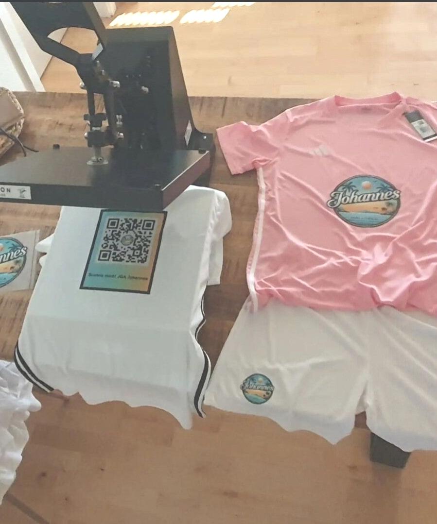 JGA-Shirts mit Motiv und QR-Code für einen Junggesellenabschied